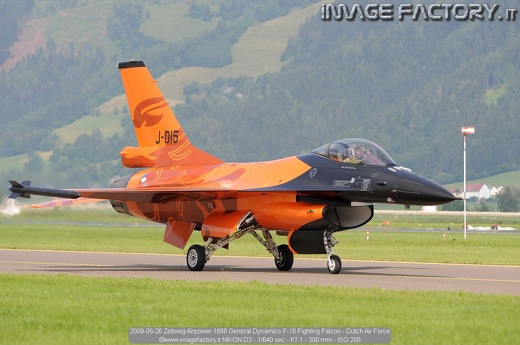 2009-06-26 Zeltweg Airpower 1688 General Dynamics F-16 Fighting Falcon - Dutch Air Force